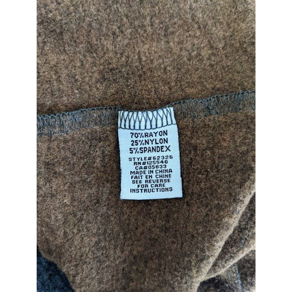 Habitat Size Medium Button Up Jacket Shacket Brown Grey V Neck Long Sleeves - Picture 5 of 5